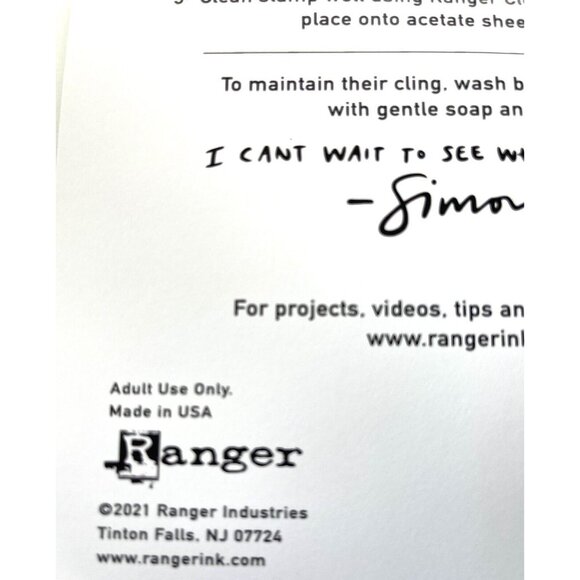 Simon Hurley Create Ranger Photopolymer Pretty Peonies Stamps 6X9 Flowers Gift - Picture 6 of 7